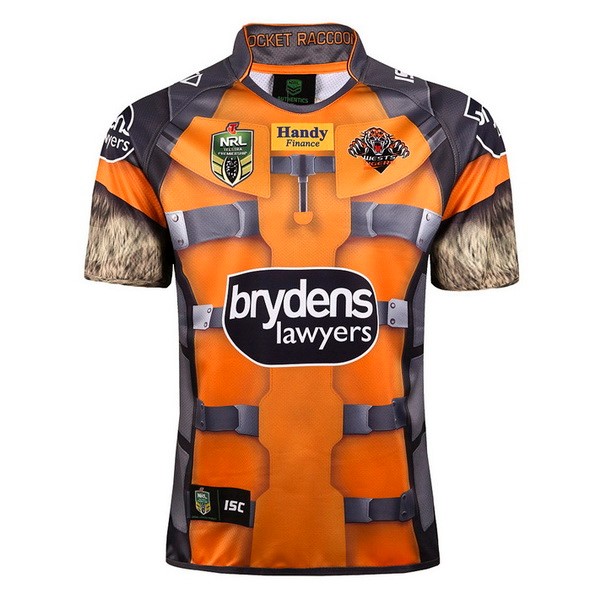 Maillot Rugby Wests Tigers 2017 2018 Jaune